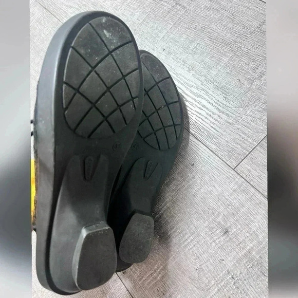 Wolky - 1855 Seminyak Black Crackled Crash Suede Leather Sandals Size 10 - Picture 4 of 7